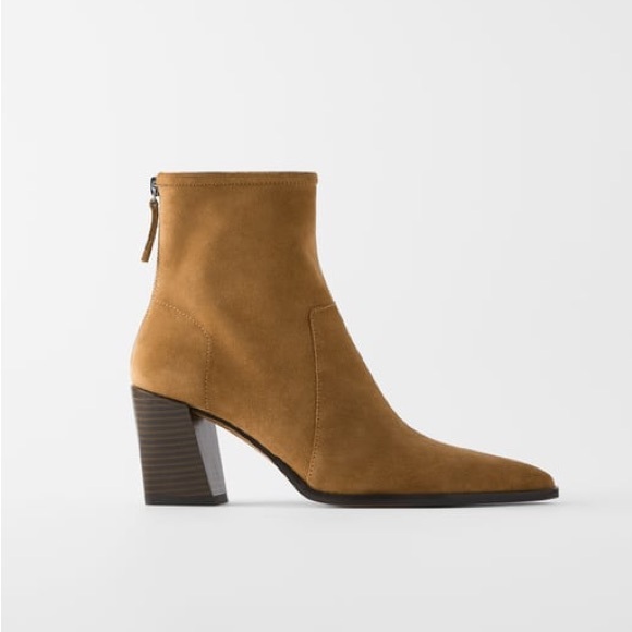 SUEDE ZARA ANKLE BOOTS SIZE 9/EU40 - Picture 3 of 9